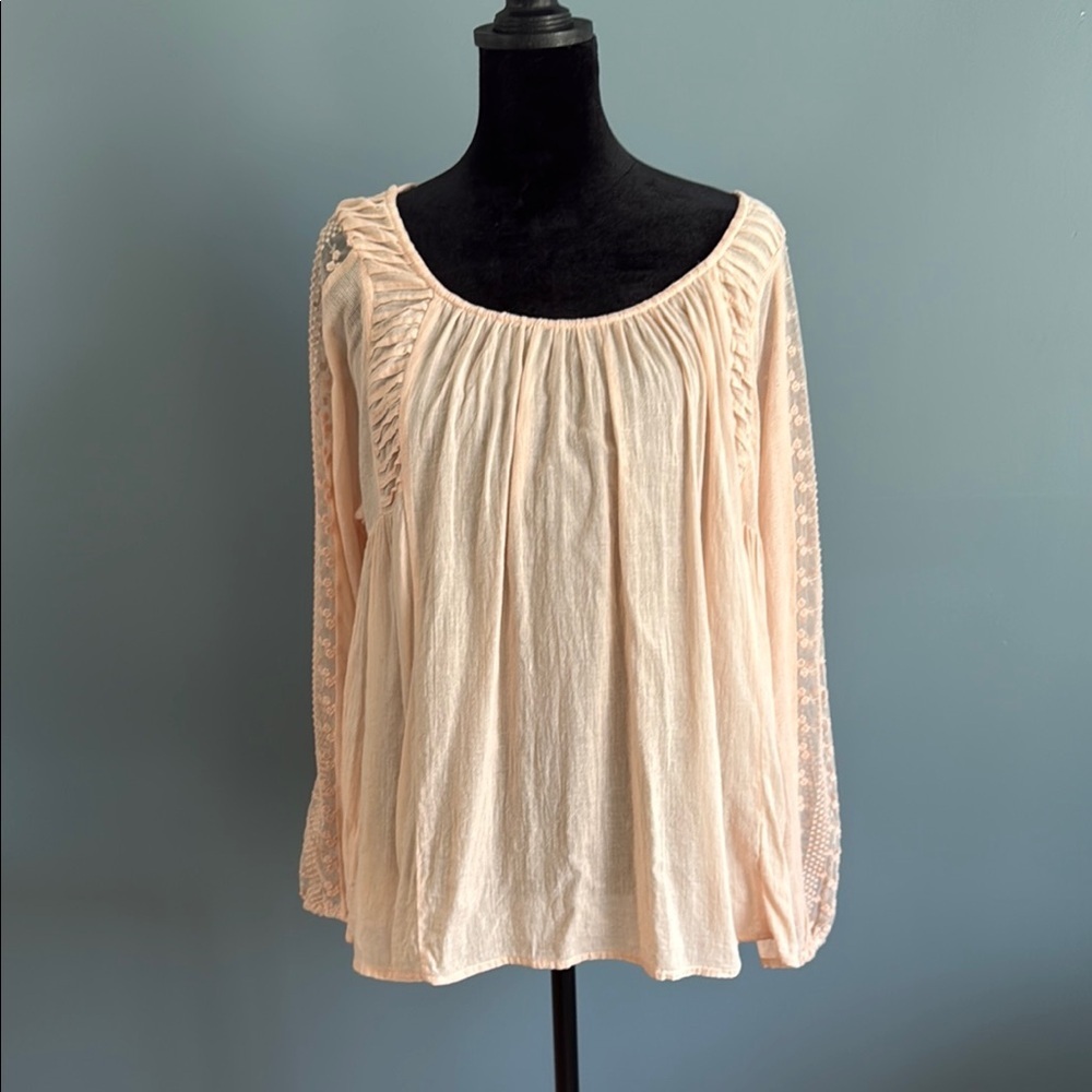 Lucky Brand Peach Blouse